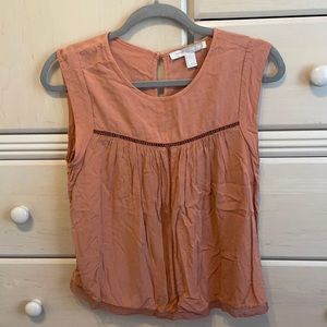 burnt orange tank top blouse